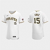 Mens Pittsburgh Pirates #15 Oneil Cruz Nike White Home FlexBase Player Jersey Dzhi,baseball caps,new era cap wholesale,wholesale hats